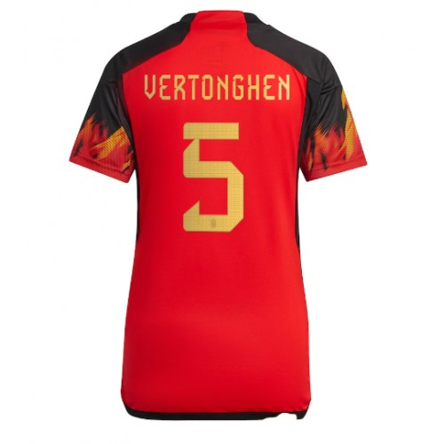 Belgien Jan Vertonghen #5 Hemmatröja Kvinnor VM 2022 Kortärmad